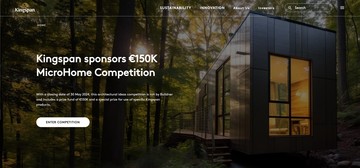 Kingspan спонзорише конкурс "MicroHome" са наградним фондом од 150.000 евра!