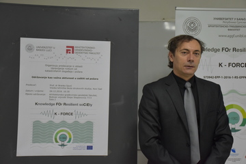 Održano pozivno predavanje iz oblasti "Upravljanje rizikom od katastrofalnih događaja" - Dr Branko Savić