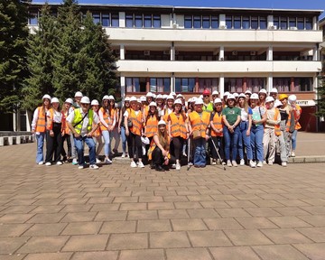 Posjeta studenata gradilištu stambeno-poslovnog objekta u Bulevaru Vojvode Stepe Stepanovića