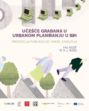 Позив на промоцију публикације и панел дискусију о учешћу грађана у урбаном планирању у Босни и Херцеговини