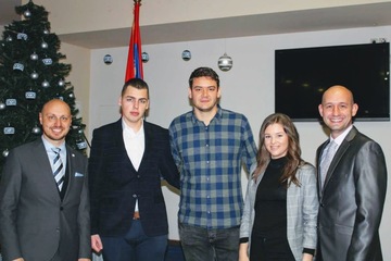Студенти АГГФ-а присуствовали пријему у Народној скупштини Републике Српске