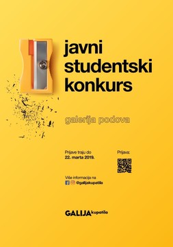 Prijava za javni otvoreni studentski konkurs "Galerija podova"
